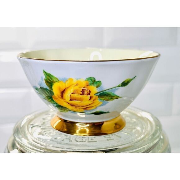 Vintage Paragon Fine China Six World Famous Roses MME Ch Sauvage Rare Open Sugar - Picture 1 of 7
